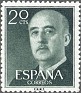 Spain 1955 General Franco 20 CTS Green Edifil 1145